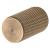 Knurled Cylinder Cabinet Knob - 18mm Diameter - Antique Brass