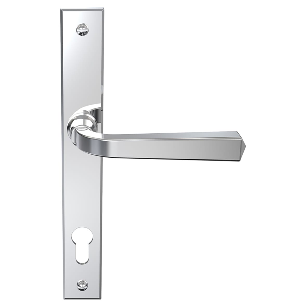 Polished Chrome uPVC Multipoint Door Handles - 92mm c/c - Heritage Range