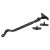Victorian Cast Iron Casement Window Stay - 10"/254mm Length - Malleable Black Iron
