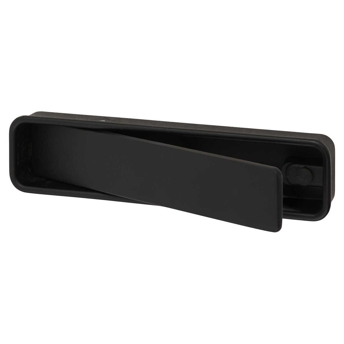 Frome Rectangular Flush Cabinet Pull Handle - 99 x 24mm - Matt Black