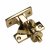 Brighton Screw Pattern Sash Window Fastener - 58 x 22mm - Polished Brass