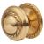 Budget Georgian Round Cabinet Knob - 35mm Diameter - Polished Brass