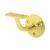 Heavy Duty Handrail Bracket - 63mm Projection - Polished Brass