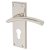 Brass Satin Nickel Euro Lock Door Handles - Trenta Range - 150 x 50mm