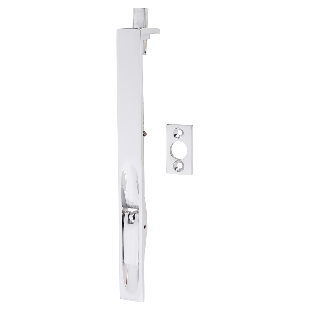 Lever Action Flush Bolt - 200 x 19mm - Polished Chrome