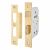 2226 Bolt Through Bathroom Lock - 77.5mm Case - 57mm Backset - Polished Brass