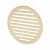 Circular Slotted Vent - 127mm - 4145mm² Free Air Flow - Polished Brass