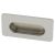 Rectangular Flush Cabinet Pull Handle - 74 x 39mm - Polished Chrome