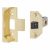 2650 Rebated Tubular Latch - 64mm Case - 44mm Backset - Polished Brass