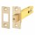 5mm Bolt Through Tubular Bathroom Deadbolt - 103mm Case - 82mm Backset - Square - PVD Brass