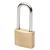 Watchman by Squire Long Shackle Padlock - 40mm Body - 64 x 23mm Shackle - Keyed to Differ - Brass