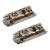 CLIP Expando Cabinet Mounting Plate - 0mm Spacing - Nickel Plated - Pair