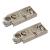 CLIP Straight Cabinet Mounting Plate - Screw On - 0mm Spacing - Zinc Diecast - Pair