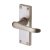 Marcus Satin Nickel Windsor Latch Door - Short Plate - 120 x 40mm