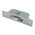 Square Ball Bearing Sash Window Pulley - 44mm Curved Metal Wheel - Satin Chrome