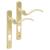 uPVC Scroll Multipoint Door Handle - 92mm c/c - LH - Pol Brass