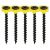 Collated Coarse Thread Drywall Screws - 3.5 x 32mm - Black Phosphate - Pack of 1000