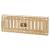 Decorative Hit & Miss Vent - 225 x 82mm - Polished Brass