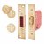 2101 5 Lever Deadlock - Keyed Alike Number - 65mm Case - 44.5mm Backset - Polished Brass