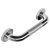 32mm Stainless Steel Grab Rail with Anti-Slip Grip - 300mm Length - Polished Chrome