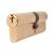 5 Pin 90mm Euro Double Cylinder - 40 + 50mm - Polished Brass - Keyed to Differ