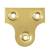 Glass / Mirror Fixing Plate - 19mm Width - Electro Brass - Pack of 10