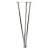 3 Bar Table Leg - 154 x 710mm - 100kg Maximum Weight - Polished Chrome