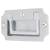 Military Chest Flush Cabinet Pull Handle - 89 x 45mm - Satin Chrome
