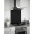 Self Adhesive Glass Kitchen Splashback - 750 x 600mm - Black Sparkle