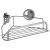 Stick 'N' Lock Corner Shower Basket - One Tier - 106 x 260 x 166mm - Polished Chrome