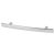 14mm Curved T-Bar Cabinet Pull Handle - 76mm Centres - Polished Chrome