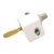 Patio Door Lock - 46 x 27mm - Pack of 1 with 1 Key - White