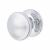 Round Centre Door Knob - 80mm Rose Diameter - Polished Chrome