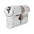 5 Pin 60mm Euro Double Cylinder - 30 + 30mm - Polished Chrome - Master Keyed