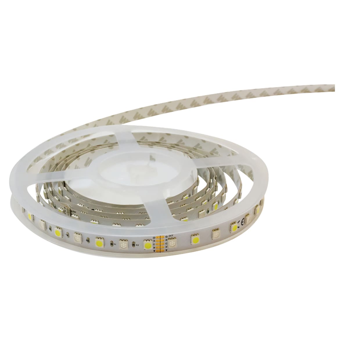 LED 12W Flexible Dimmable LED Strip Light - - 5000mm - RGB + 7000K Daylight