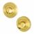 Bathroom Turn & Release - 50mm Diameter - Satin Brass