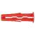 UNO Universal Wall Plug - 6 x 28mm - Red - Jar of 1000 Plugs