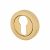 Escutcheon - 50mm Diameter - Euro - PVD Brass