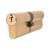 5 Pin 100mm Euro Double Cylinder - 45 + 55mm - Polished Brass - Keyed to Differ