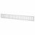 Plain Slotted Vent - 600 x 76mm - 11590mm² Free Air Flow - Satin Aluminium