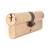 5 Pin 90mm Euro Double Cylinder - 45 + 45mm - Polished Brass - Keyed to Differ