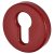 Nylon Escutcheon - 52mm Diameter - Euro - Rouge Red - Pair
