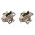 CLIP Cruciform Cabinet Mounting Plate - 18mm Spacing - Zinc Diecast - Pair