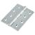 Double Phosphor Bronze Washered Butt Door Hinge - 100 x 75 x 4mm - Satin Chrome - Pair
