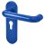 Cobalt Blue Nylon Steel Core Euro Lock Door Handles - 47.6mm c/c - Paris Range