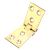 Counter Flap Hinge - 100 x 40 x 3mm - Polished Brass - Pair