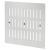 Hit & Miss Vent - 242 x 242mm - Satin Chrome