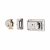 77 Traditional Nightlatch - 60mm Backset - Polished Chrome Case/Cylinder