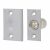 Bales Roller Ball Catch - 25 x 54mm Faceplate - Satin Chrome Plated