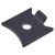 Standard Raised Bookcase Clip - Black Powder Coated - Pack of 10